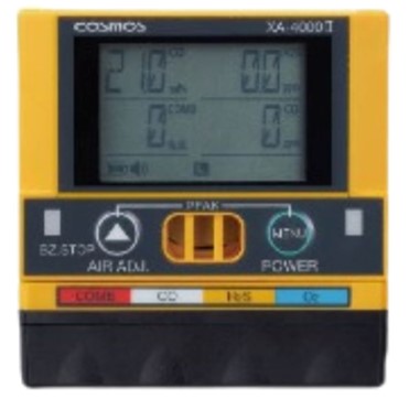 新コスモス電機社製のガス検知器にはスタッフが身に着ける携帯型がある