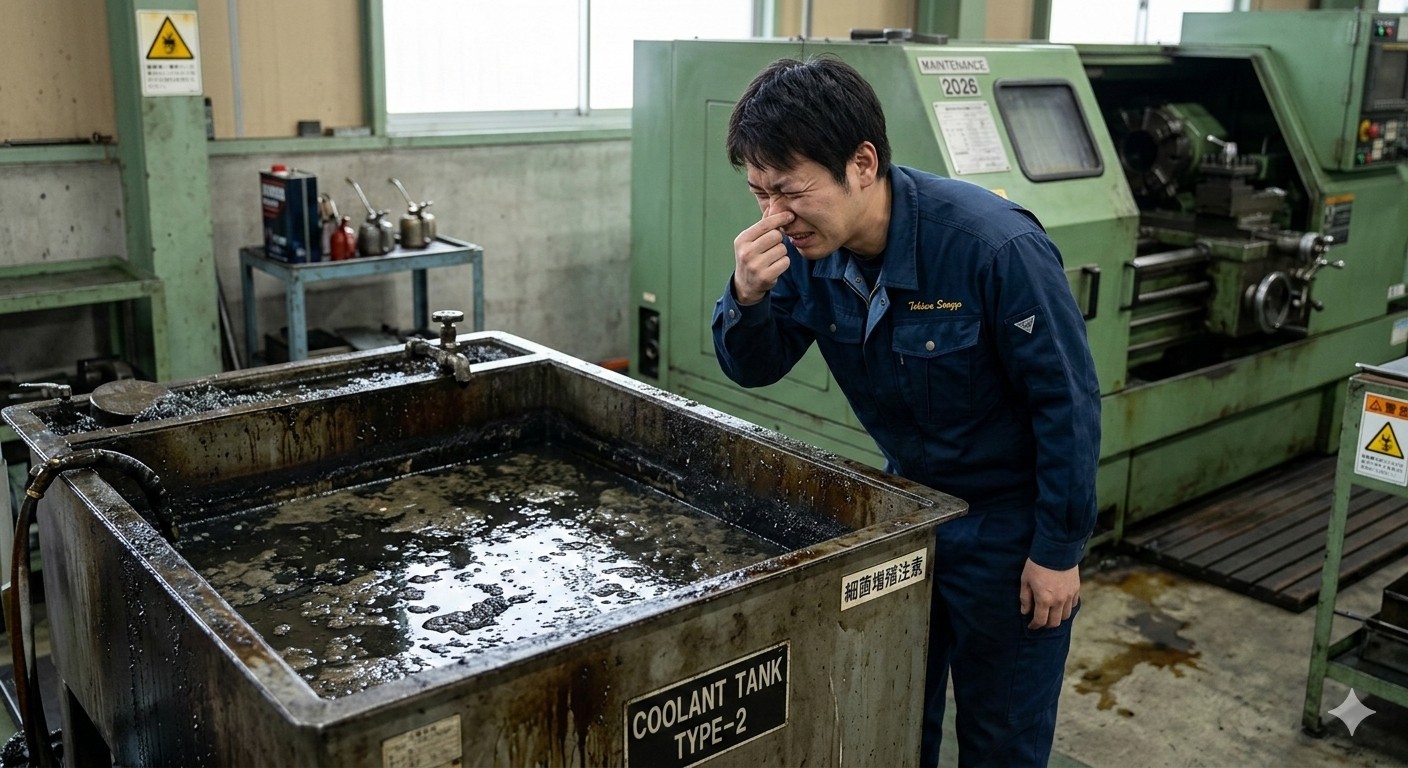 気温が上がるとクーラントが臭くなる