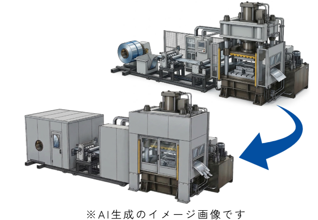 1200t大型プレス機防音施工 | 作業環境の改善